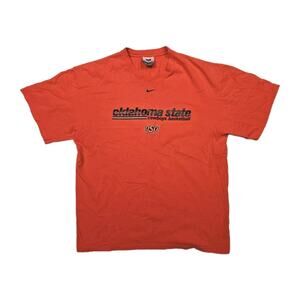 Nike Team Oklahoma State Shirt Size Large Orange OSU Cowboys Basketball